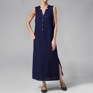 NEW Midi Cotton Sleeveless Dress
